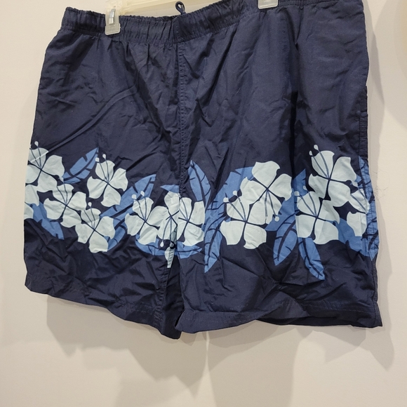 Mens Bathing Suit Trunks By Penman Light Weight Quick Dry L - Picture 3 of 5